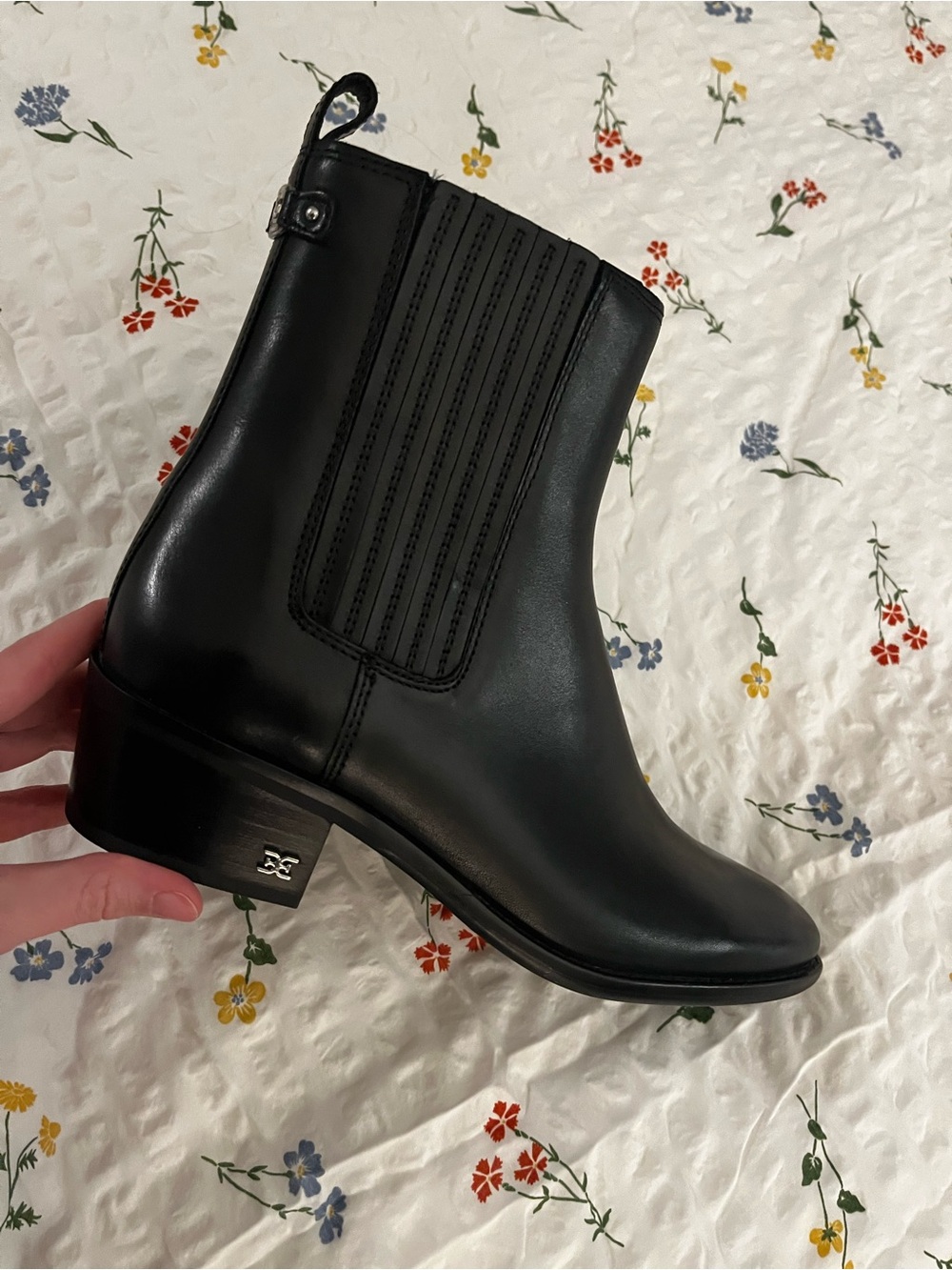 Sam Edelman Black Leather Women's Chelsea Boot